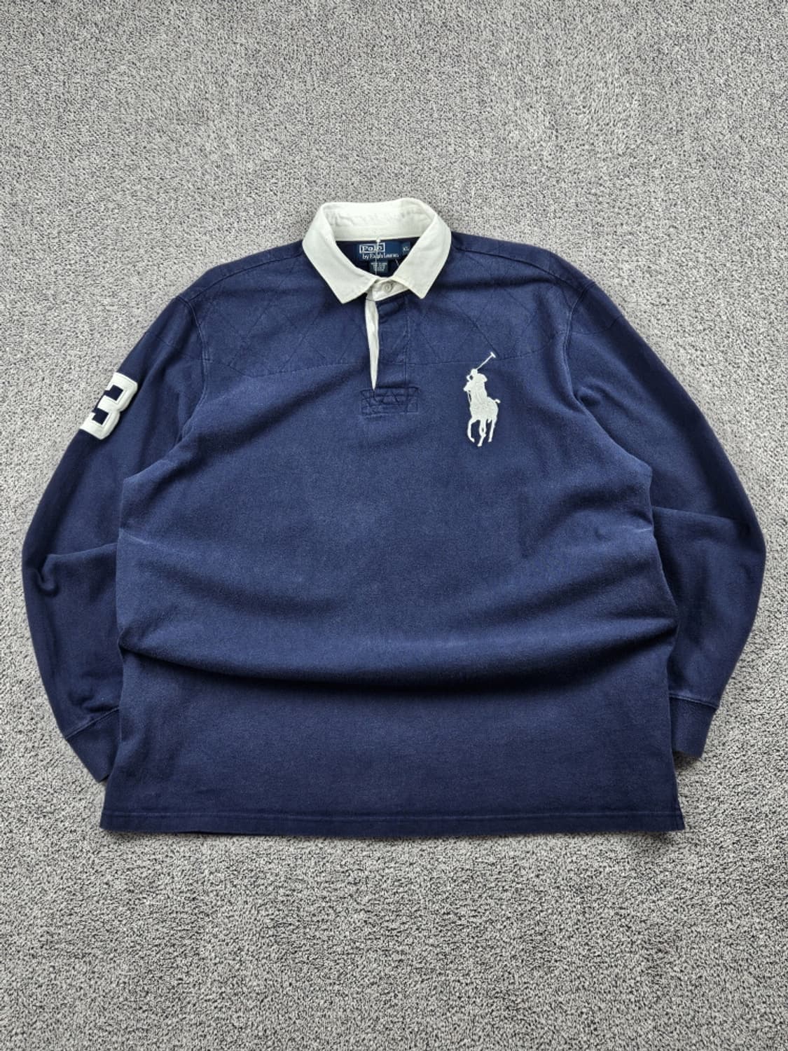 폴로랄프로렌 빅포니 다이아 퀼팅 럭비 티셔츠 ( XL ) / 10075 상품이미지1