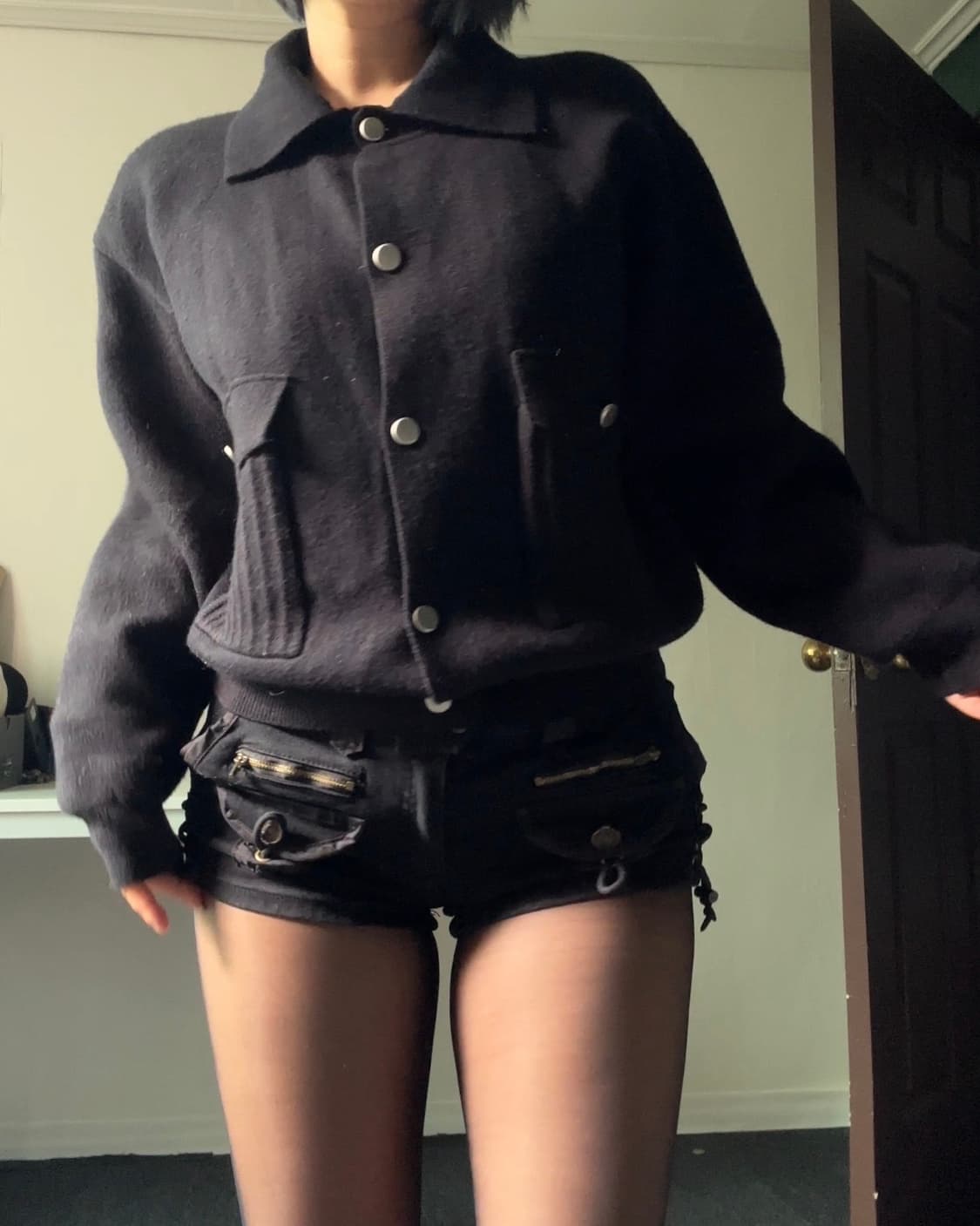 Collar button cardigan 상품이미지2
