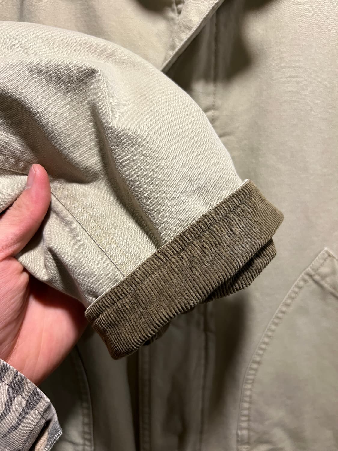 [XL]엘엘빈 USA 체크라이닝 아이보리 헌팅 자켓 상품이미지5