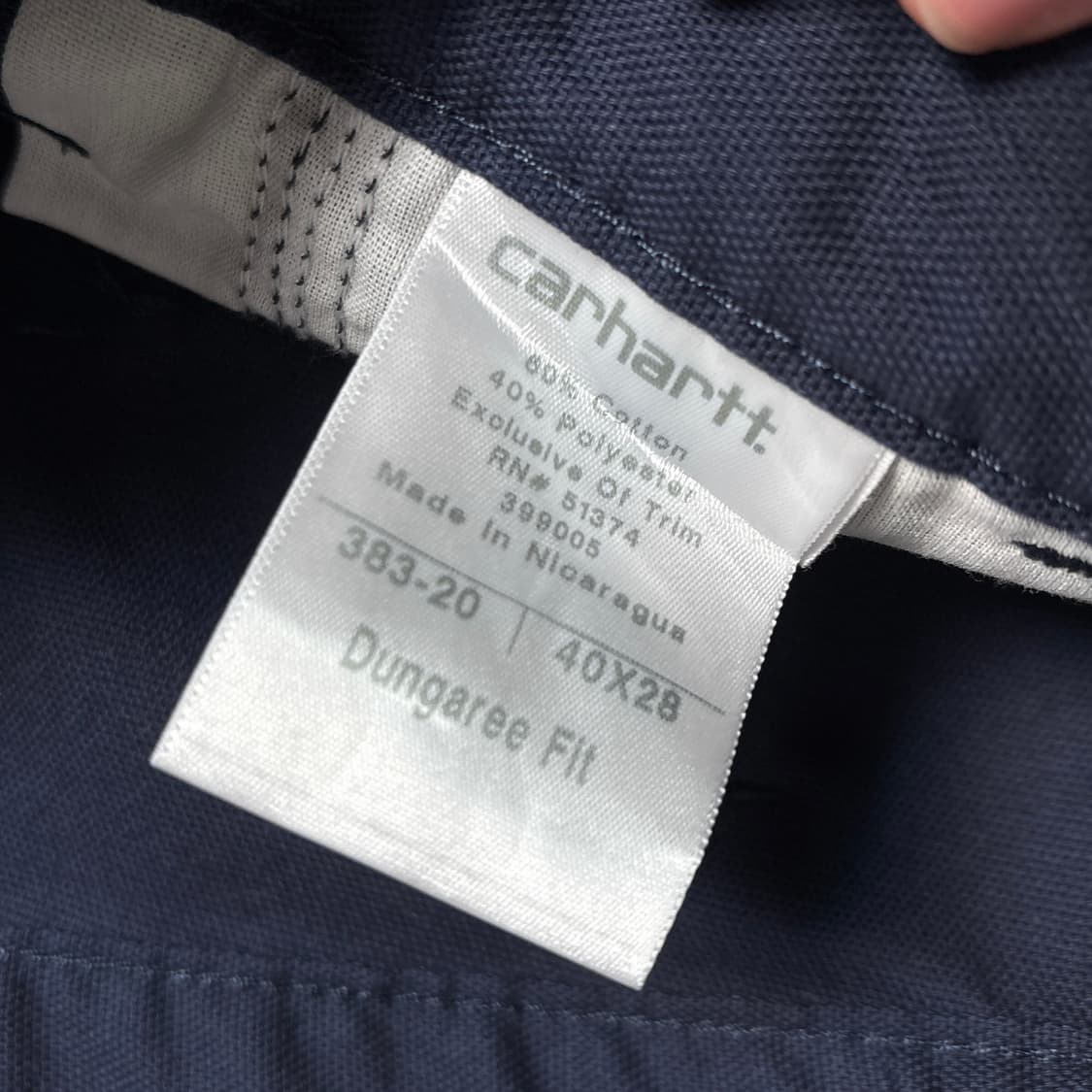 칼하트 네이비 팬츠 상품이미지7