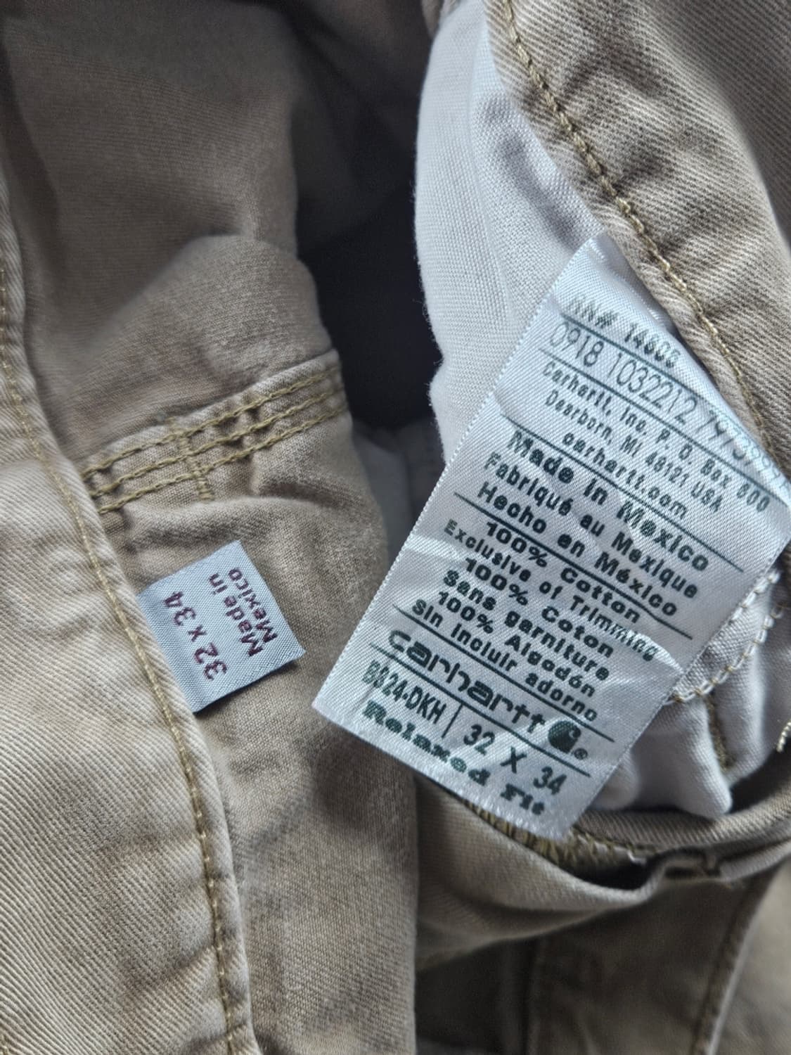 칼하트 코튼 카펜터 워크 팬츠 ( 32X34 ) / 7963 상품이미지7