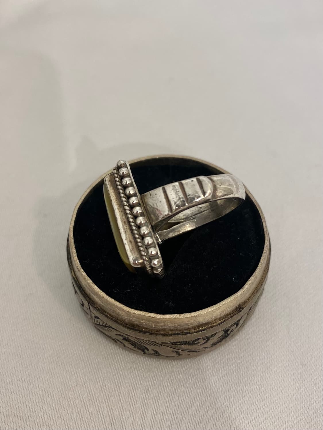 square mother-of-pearl 925silv 상품이미지4