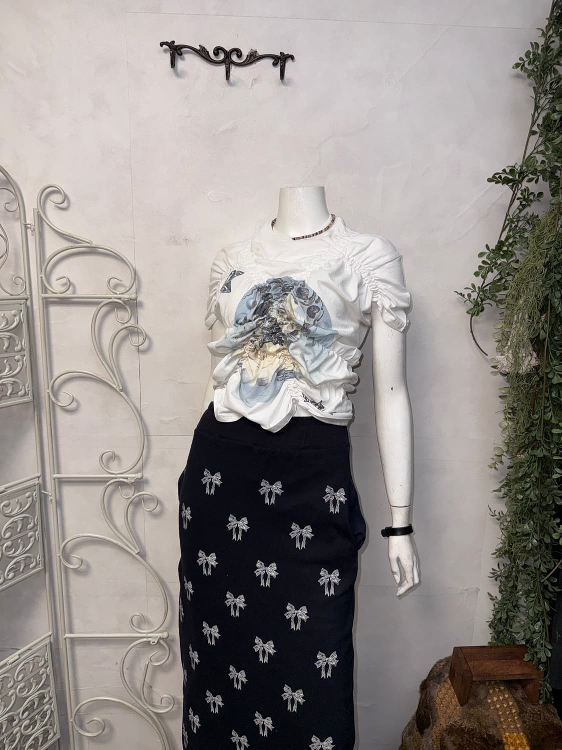 604 SERVICE star shirring top 상품이미지5