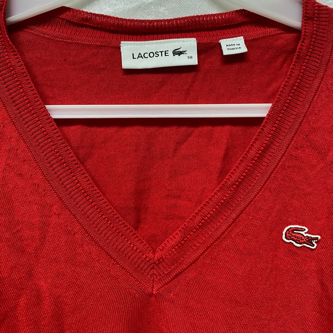 라코스테 브이넥 니트 38 상품이미지2