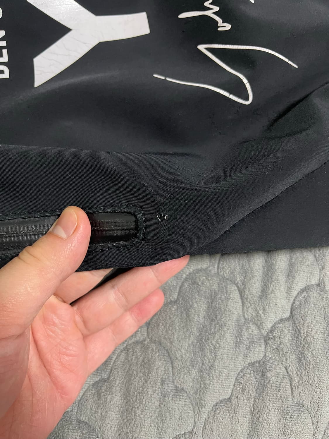 Y-3 요지야마모토 사이드 지퍼 백팩 블랙 상품이미지5