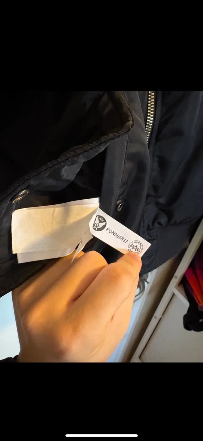 알파인더스트리 ma-1 블랙 S 상품이미지4