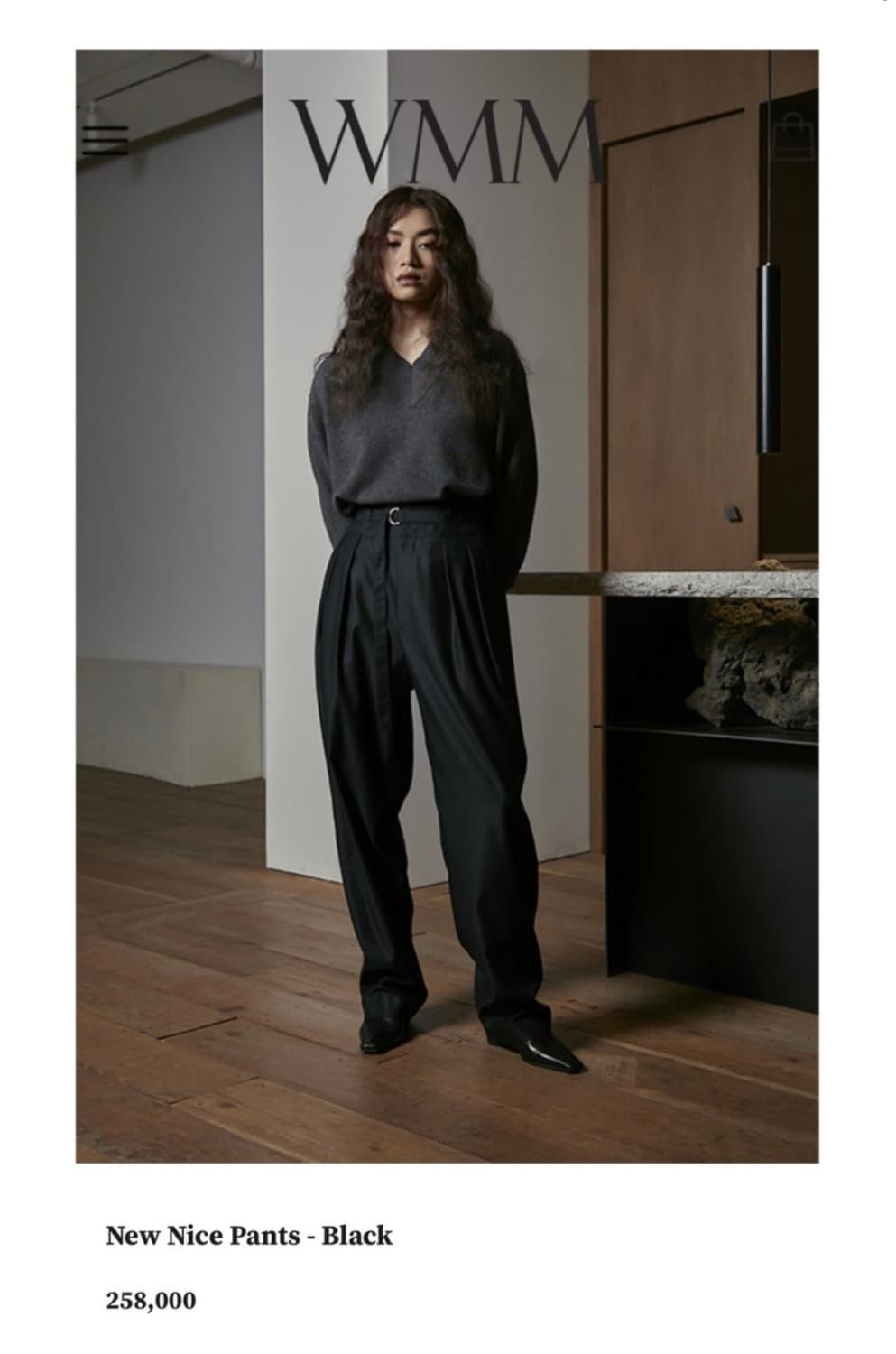 WMM studios new nice pants black(S) 상품이미지4