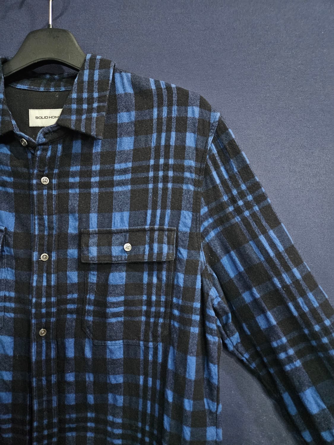 솔리드옴므 스트라이프 체크 남성 105 긴팔셔츠  상품이미지4