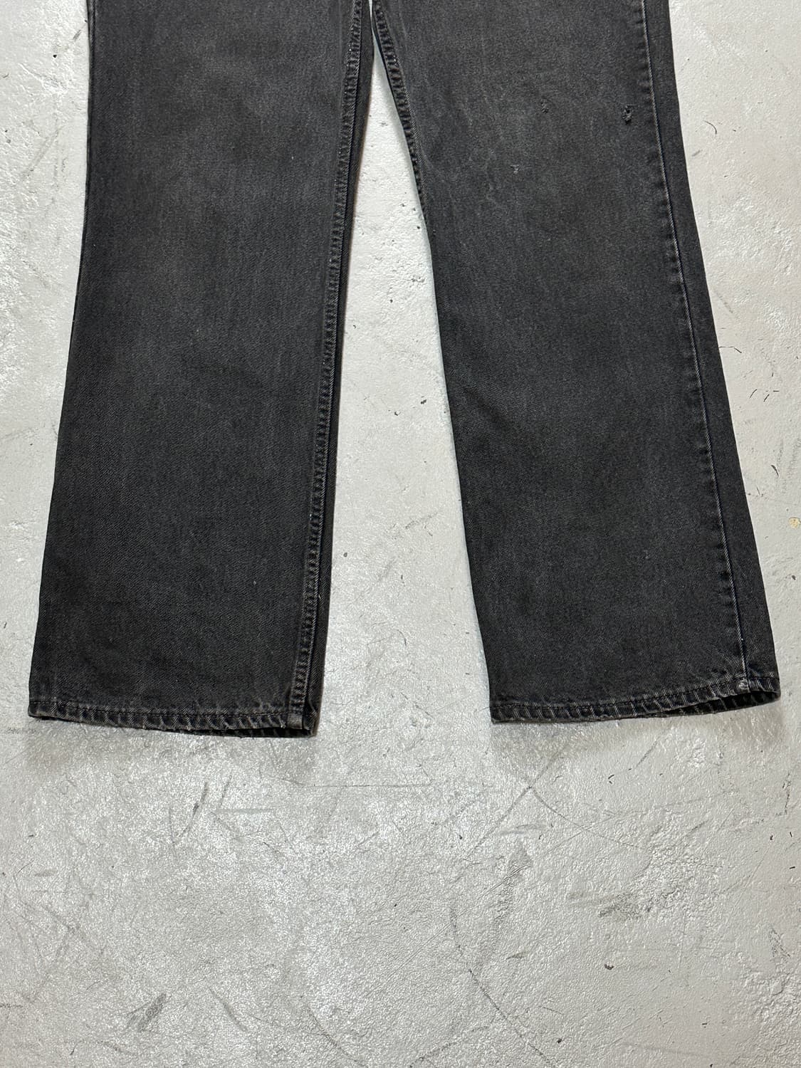 90's USA Made 리바이스 517 블랙 부츠컷 플레어진 상품이미지7