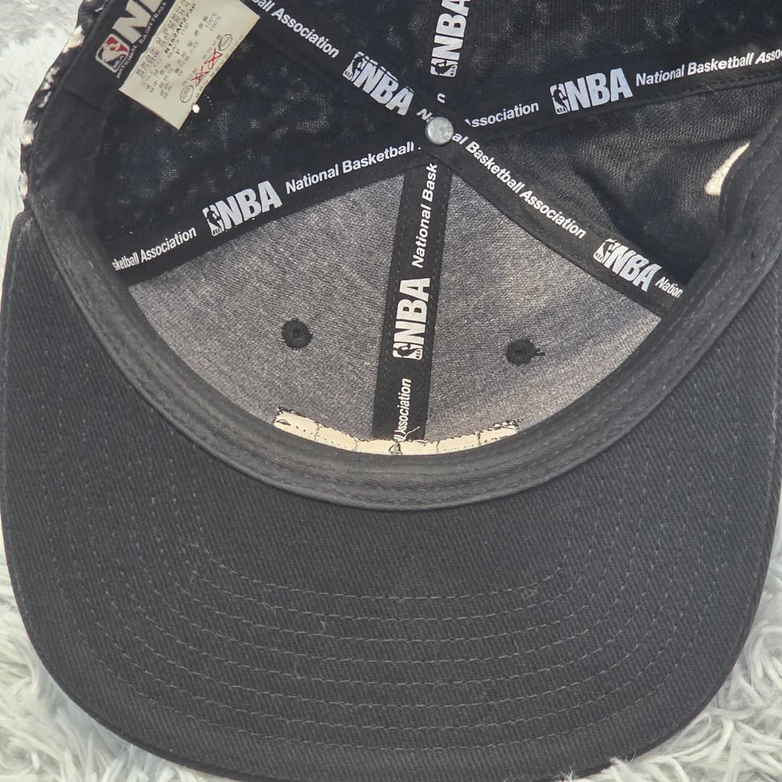 L7-1:NBA 클리블랜드 하이플랫 스냅백 블랙 화이트 56-59 상품이미지7
