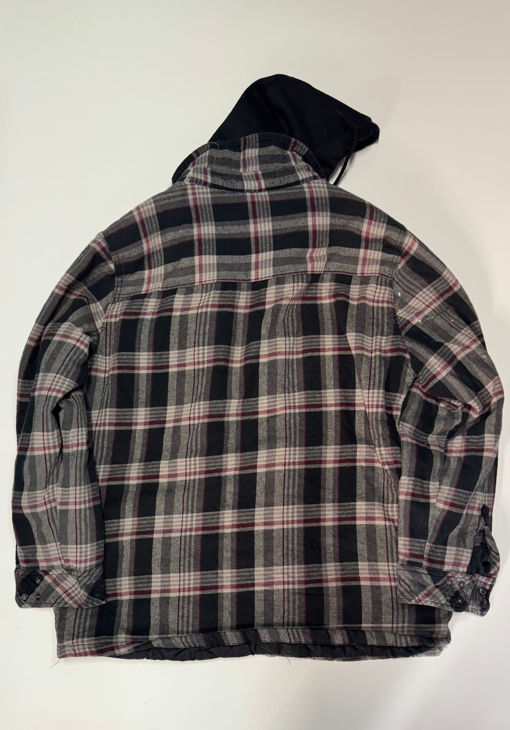 빈티지 보스턴 오버핏 트레이더 체크 후드 자켓 XL 상품이미지2