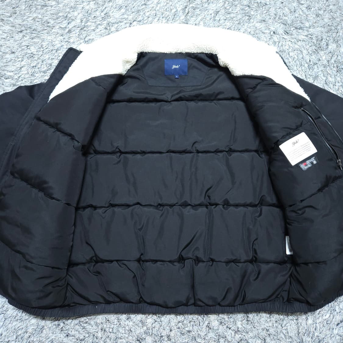 예일) L(105~) 남자 신슐레이트 양털카라 패딩점퍼 / 왕눈이샵 상품이미지8