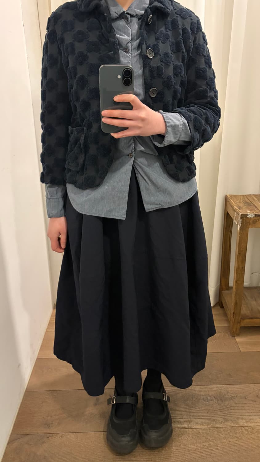 Floral Embossing Baby Fit Jacket 상품이미지8