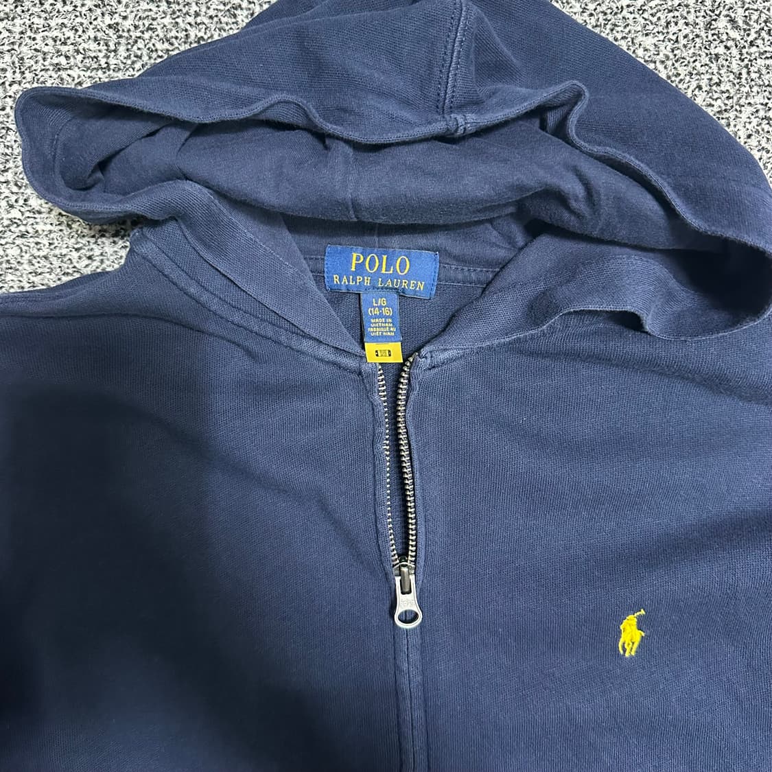 (S~M추천) 폴로 랄프로렌 네이비 빅로고 후드집업 상품이미지3
