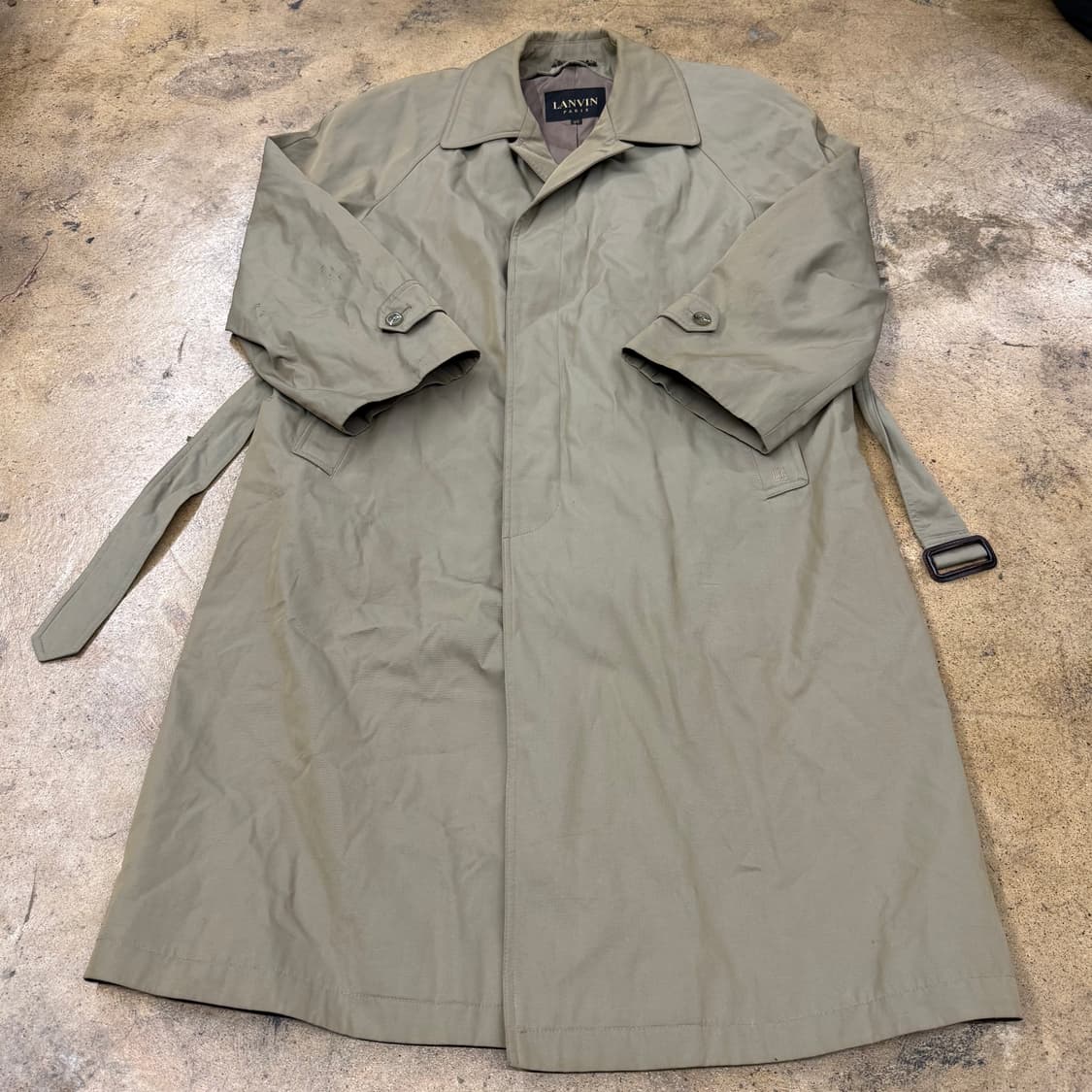 [정품] LANVIN 란방 베이지색 트렌치코트 b16  상품이미지2