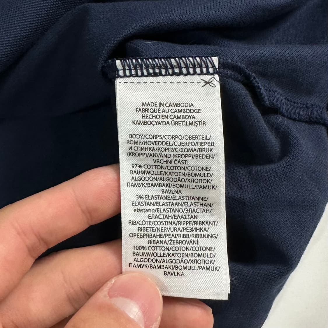 폴로 랄프로렌 네이비 매쉬 카라티 상품이미지5
