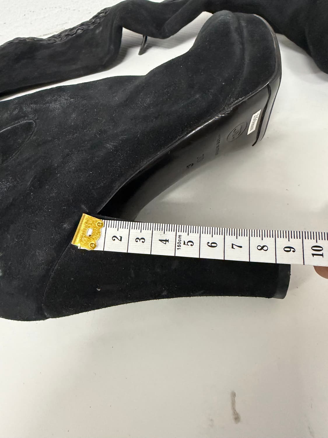 정품) 샤넬 블랙 스웨이드 롱부츠 38(250) 상품이미지10