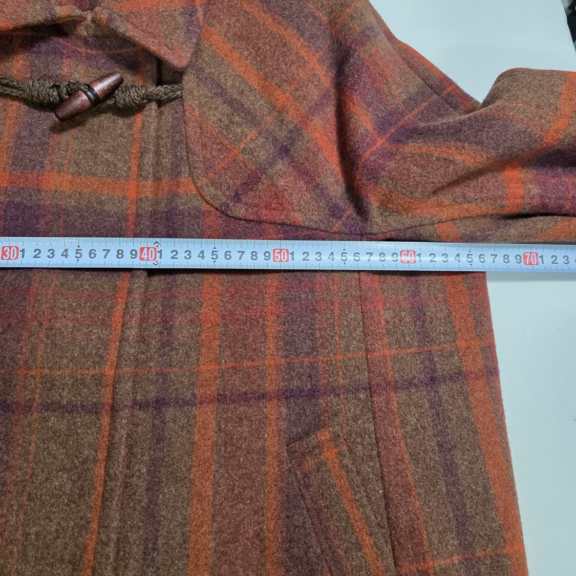 1610 Thursday Island 써스데이아일랜드 울 체크 하프코트 상품이미지6