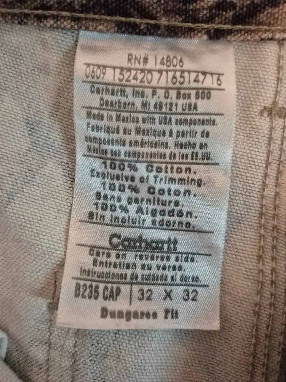 칼하트 리얼트리 워크 팬츠 32 상품이미지4