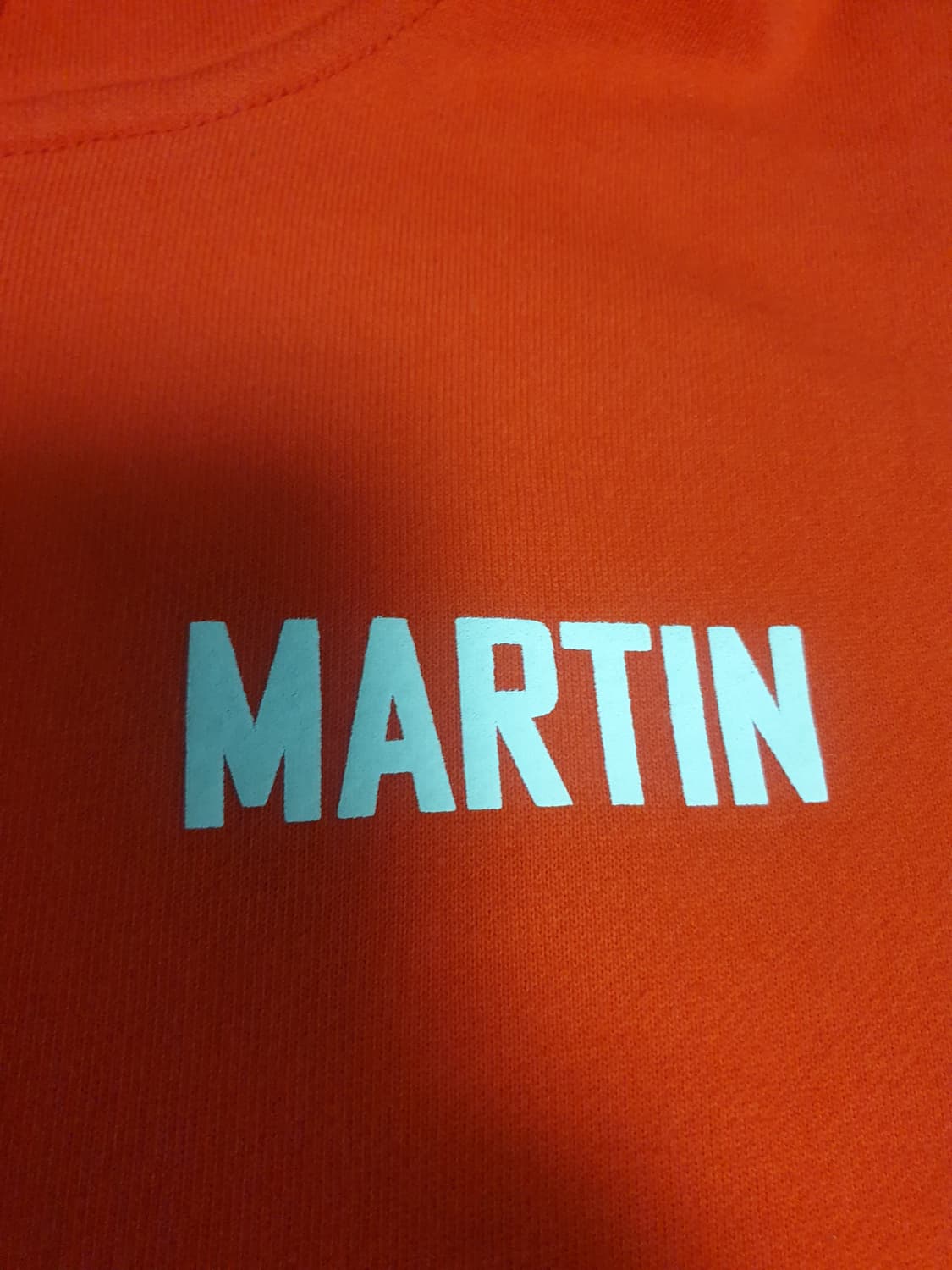 (빈티지) 랩 에디션 마틴 백 바코드 프린팅 후드집업 레드 (S) 상품이미지3