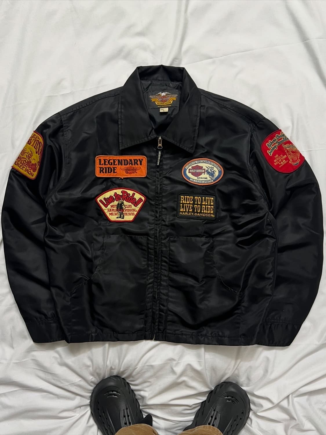 할리데이비슨 패치 라이더자켓 상품이미지1