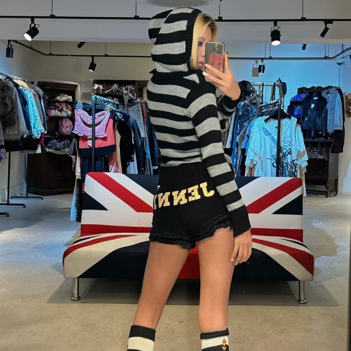 JENNI 프릴 벨벳 반바지 상품이미지4