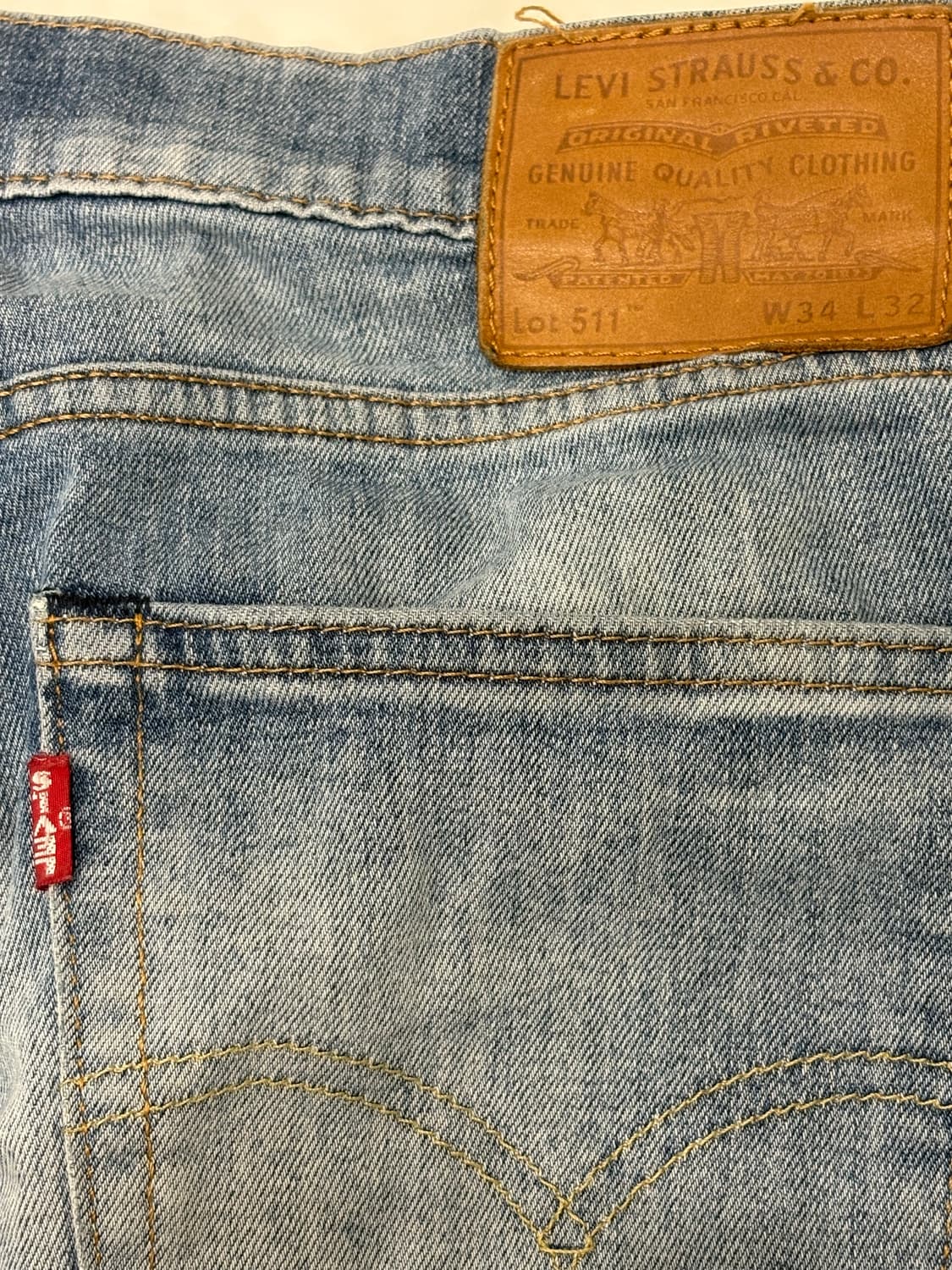 levis 511퍼포먼스슬림핏 34x32 상품이미지5