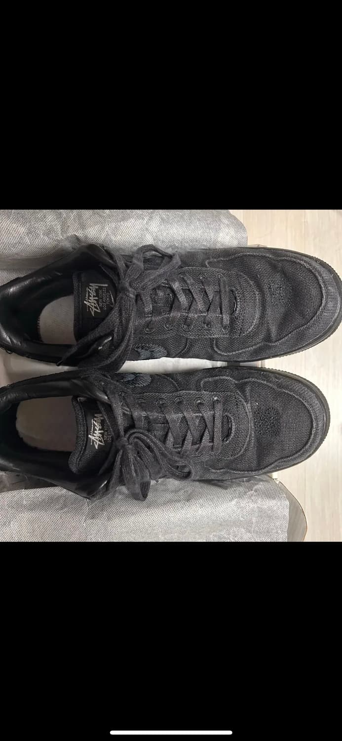 스투시 나이키 에어포스 1 트리플 블랙 상품이미지2