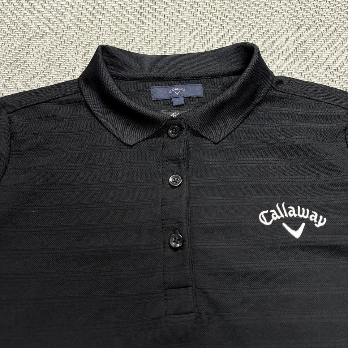 (95)캘러웨이 블랙 폴로티 상품이미지3