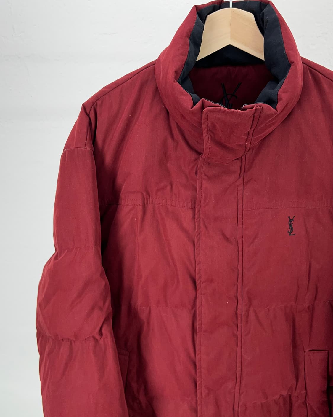 이브 생로랑 뿌르 옴므 버건디 덕 다운 스냅 버튼 패딩 자켓 상품이미지2