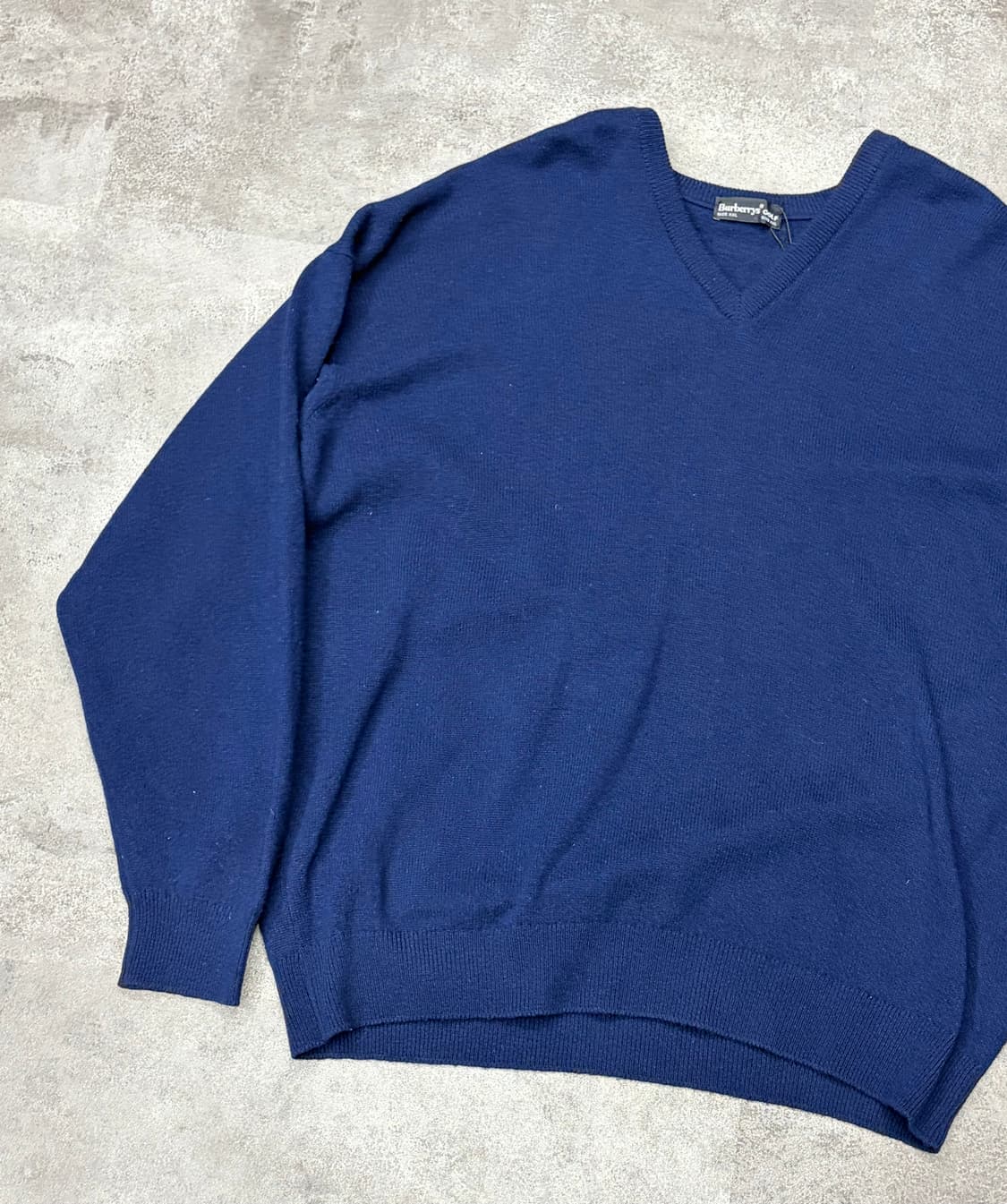 버버리 골프 네이비 V넥 니트 XXL 상품이미지5