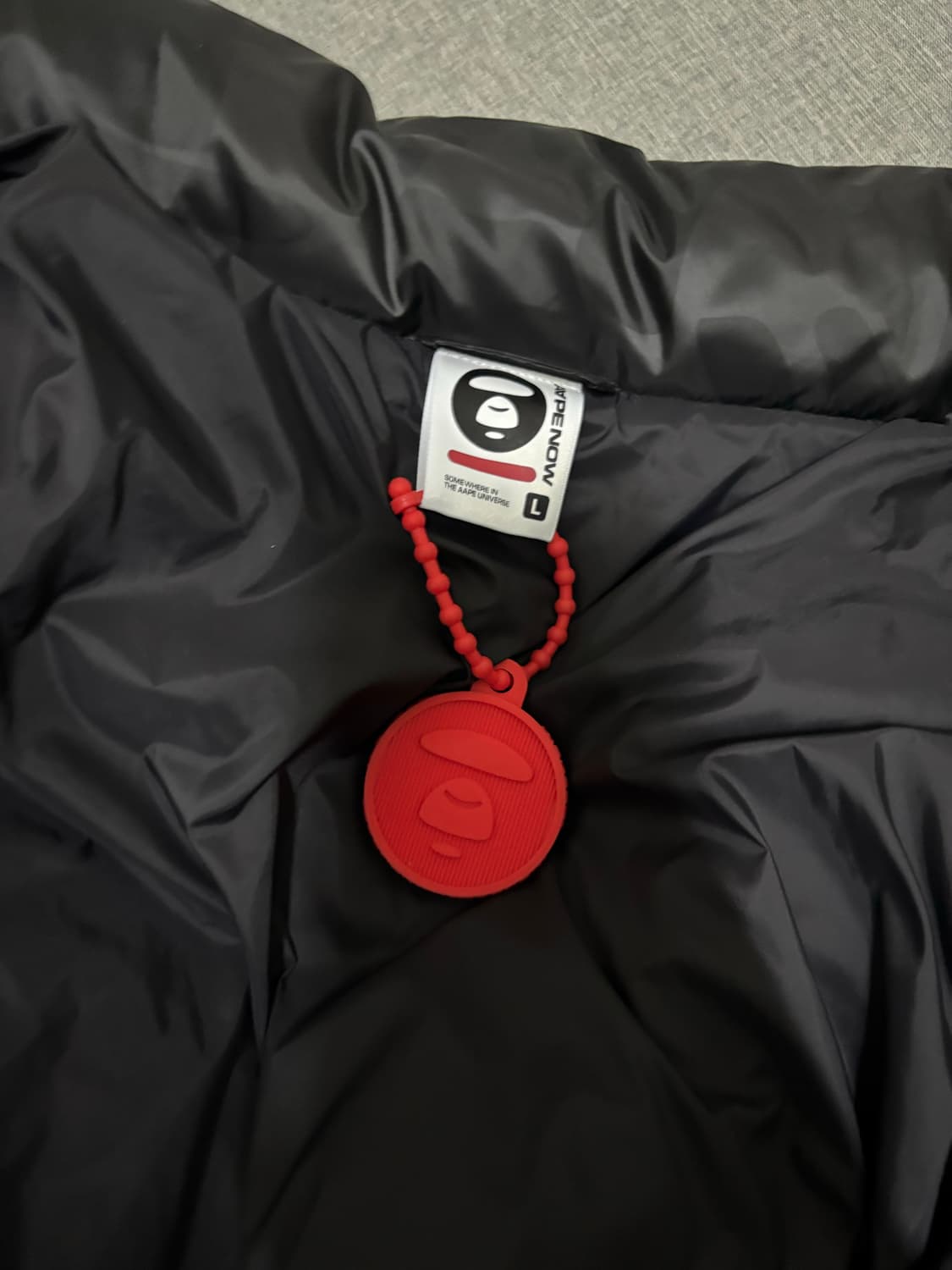 베이프 Bape (Aape) 패딩 블랙 카모 L 25FW 새상품 상품이미지3