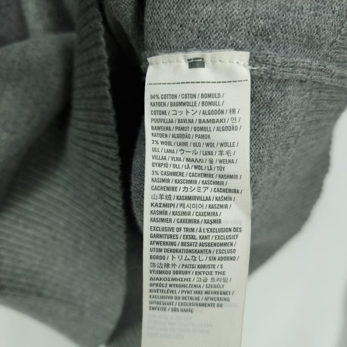 [아베크롬비] 로고 자수 브이넥 니트 그레이 M18518 상품이미지8