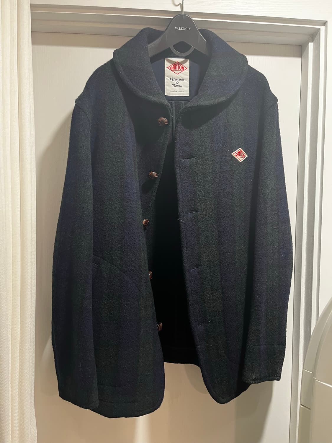 단톤 울 파일 라운드 자켓 블랙와치 44사이즈 상품이미지1