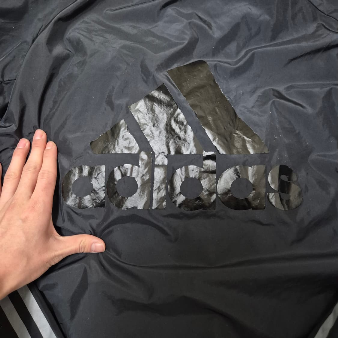 아디다스 남성 빅로고 후드 경량 롱패딩 상품이미지6