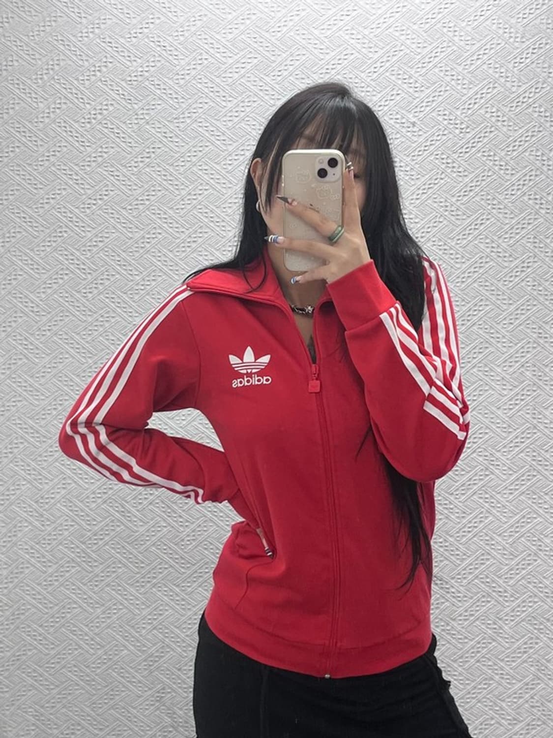 아디다스 Y2K 유로파 슬림핏 레드 져지 집업 90 C07615 상품이미지1