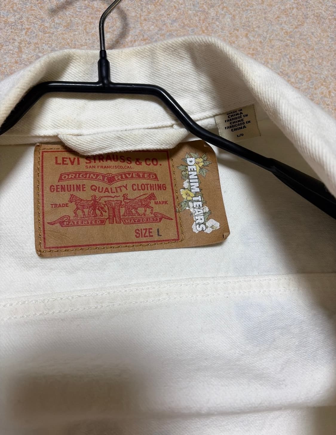 데님티어스 화이트 트러거자켓 상품이미지3