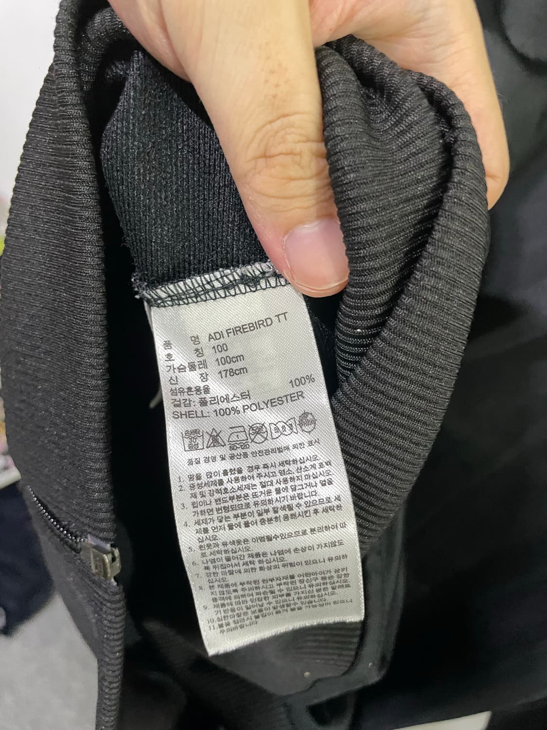 아디다스 져지 파이어버드 트랙탑 져지 자켓 블랙 100 상품이미지7