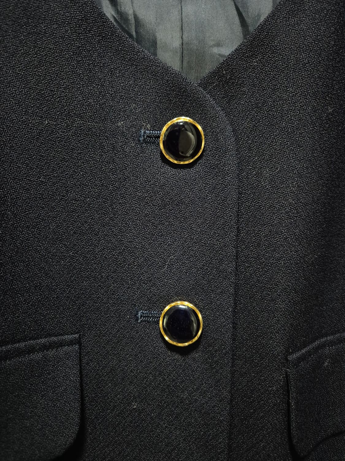 (세일)JPN . PRIVERITE 다크네이비 금장 버튼 자켓 상품이미지3