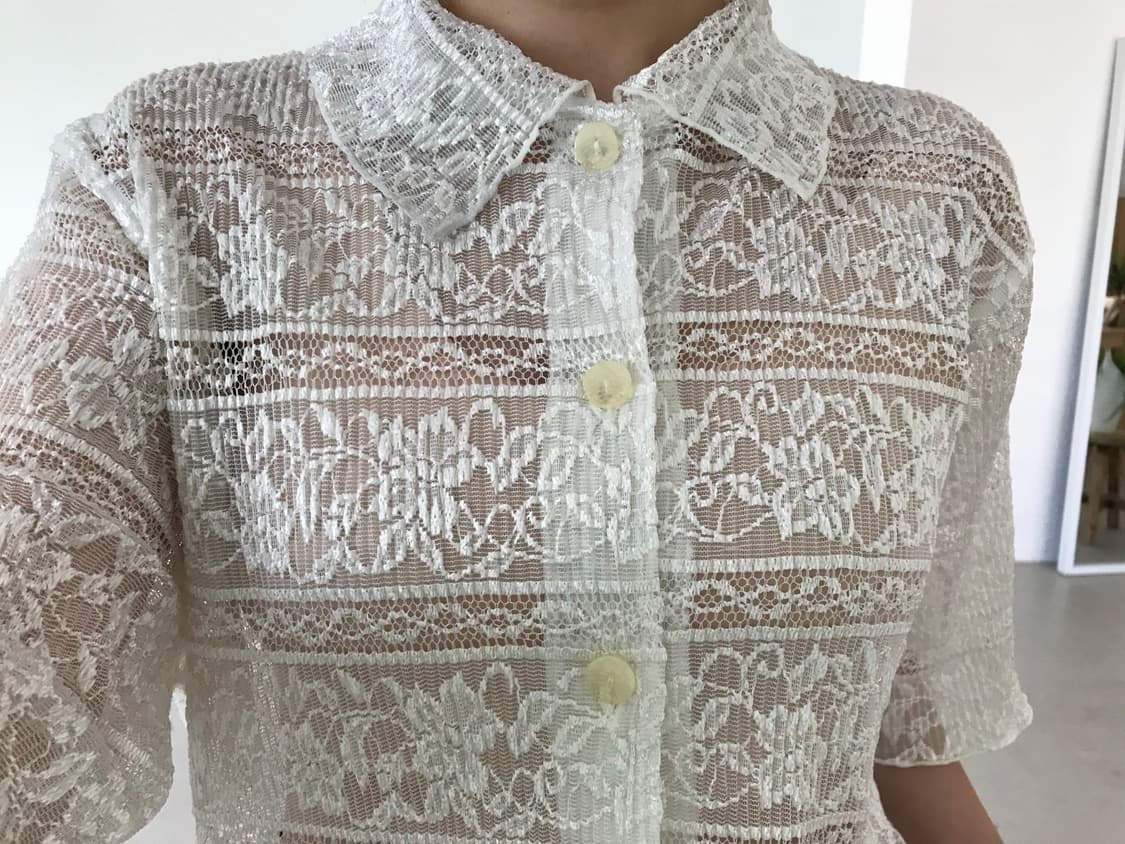 vintage lace pattern shirts 상품이미지5