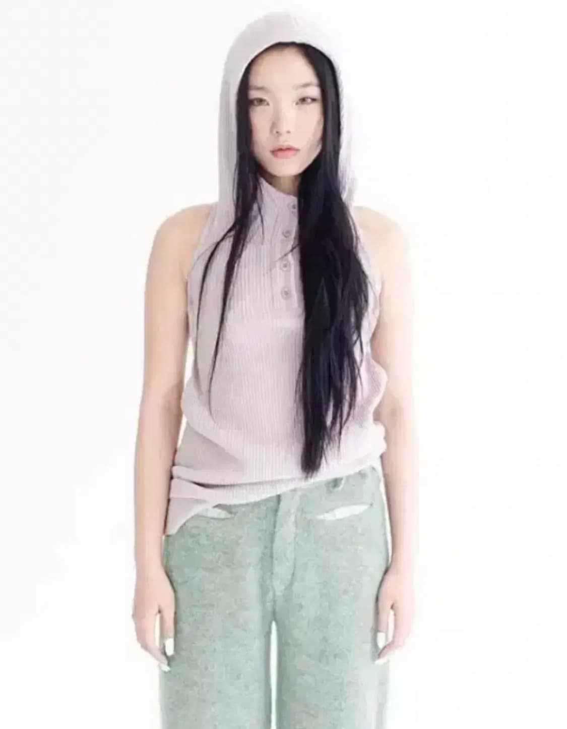 샵페어리 Waffle halter neck hoodie 상품이미지2