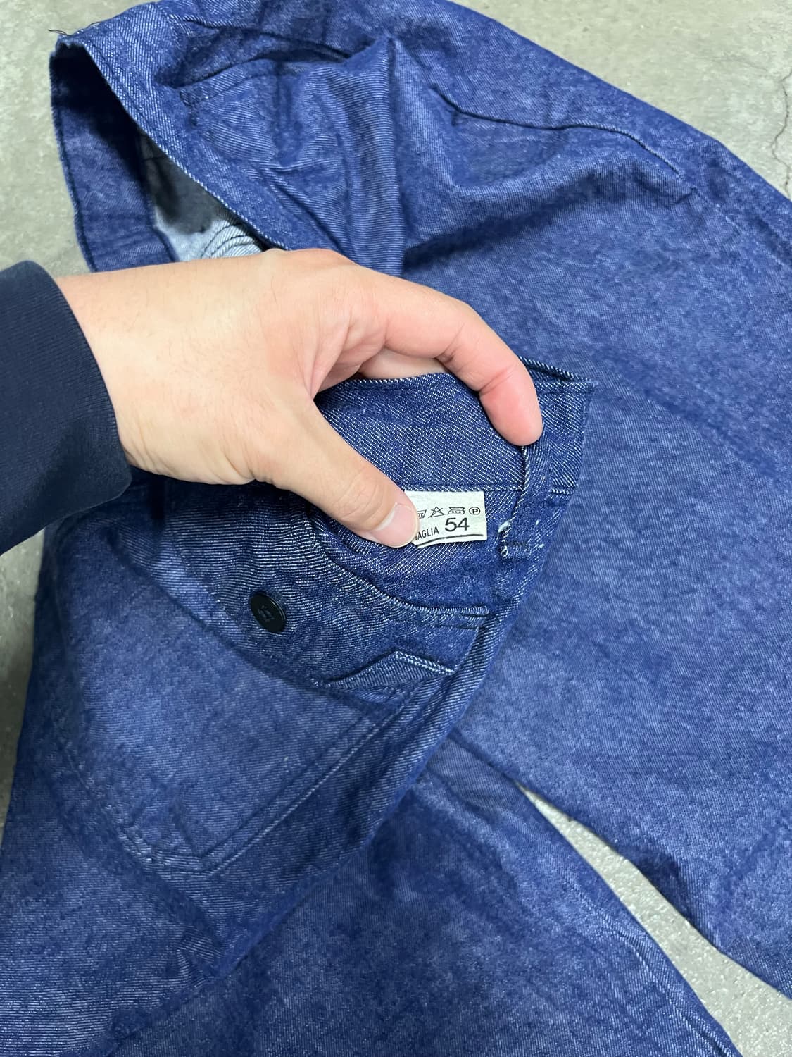 (DEADSTOCK)(36인치)OLD FRENCH 데님 프렌치워크팬츠 상품이미지8