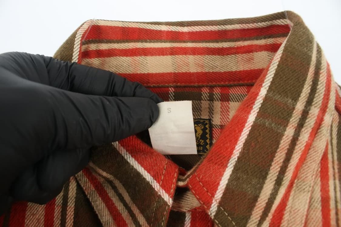 쿠쉬맨 (MEN - S) 코튼 체크 패턴 워크 셔츠 상품이미지9