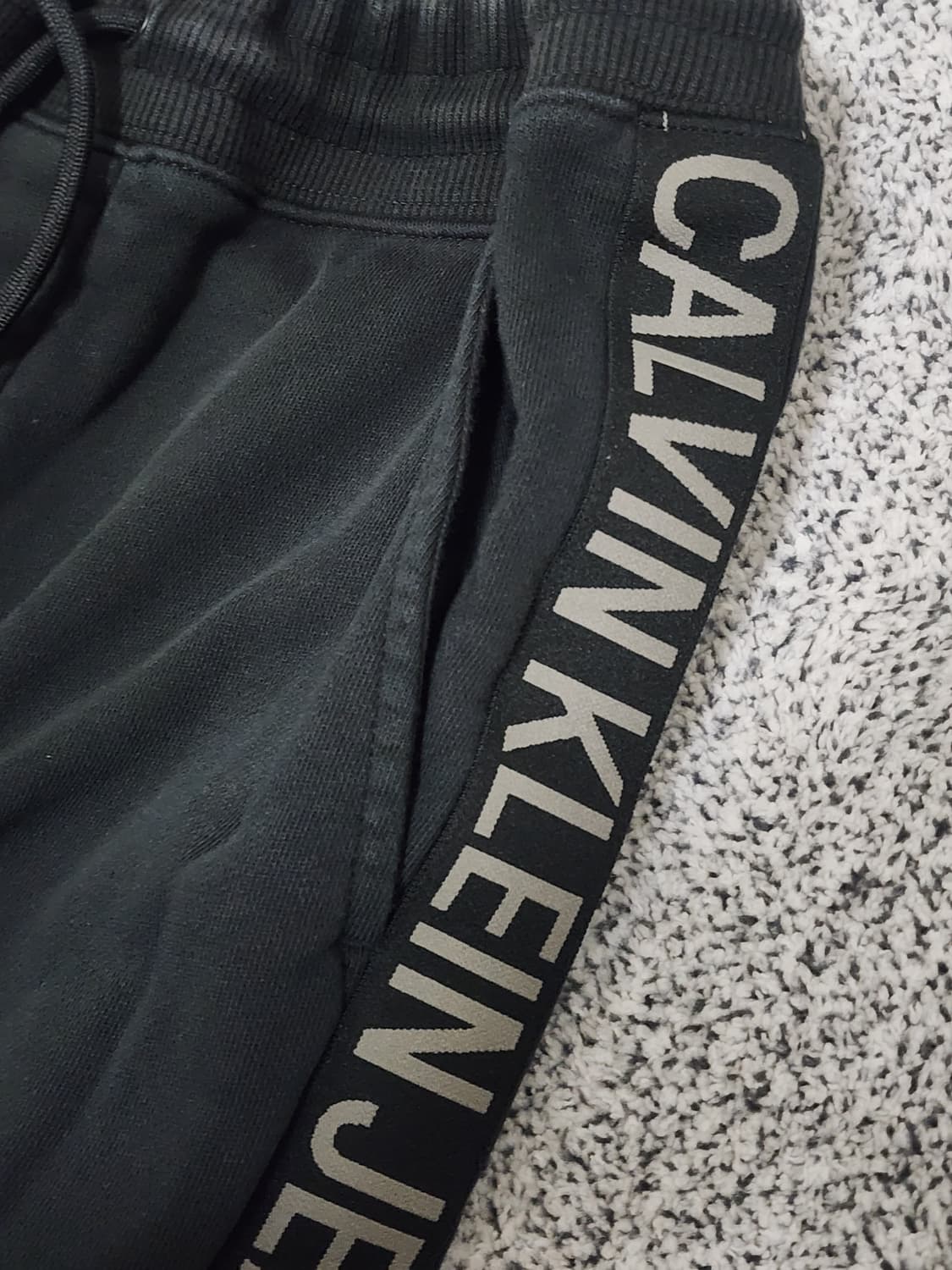 CALVIN KLEIN JEANS logo-tape drawstring  상품이미지2