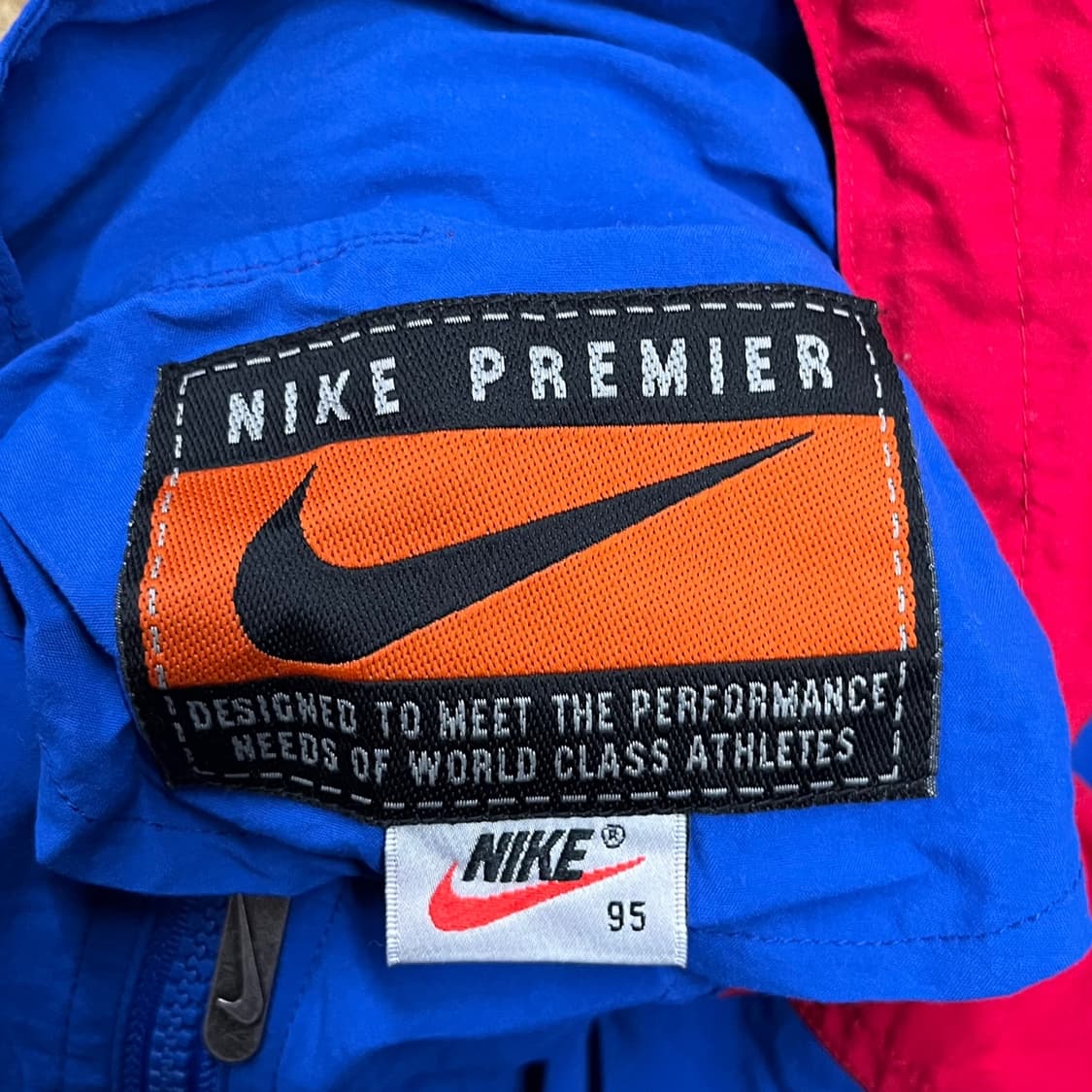 [정품/95] 나이키 바람막이 자켓 블루 레드 후드 b14 상품이미지5