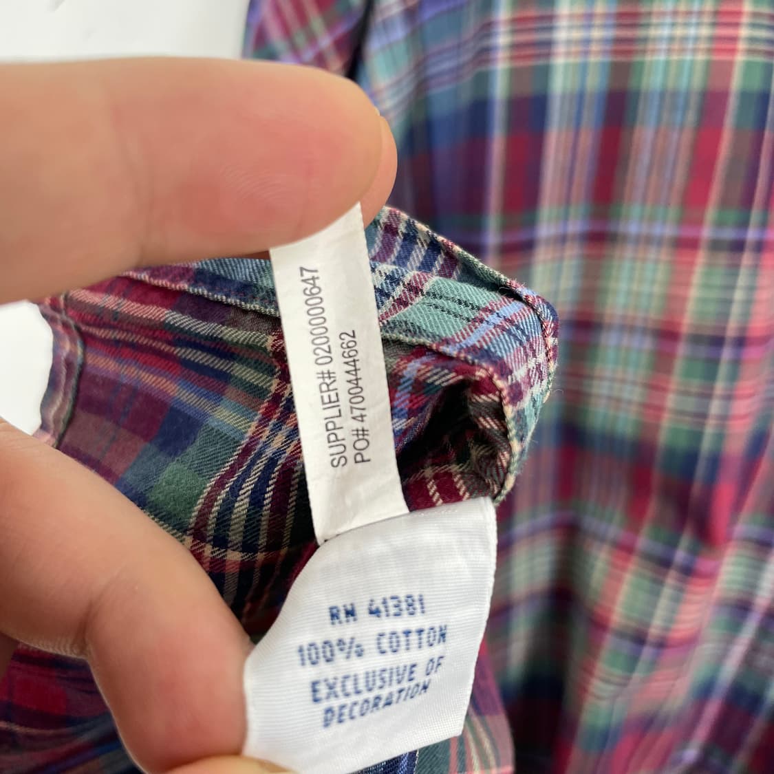 폴로 랄프로렌 빅사이즈 셔츠 4XLT 상품이미지9