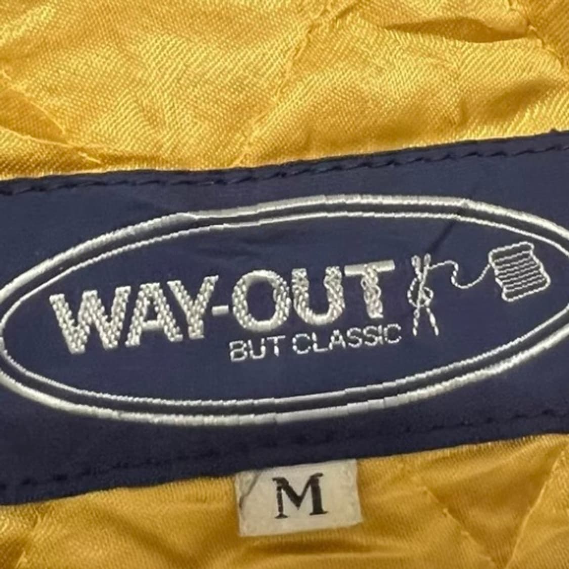 일본 빈티지 헤비 멜톤 울 × 리얼 레더 소매 바시티 자켓 상품이미지3