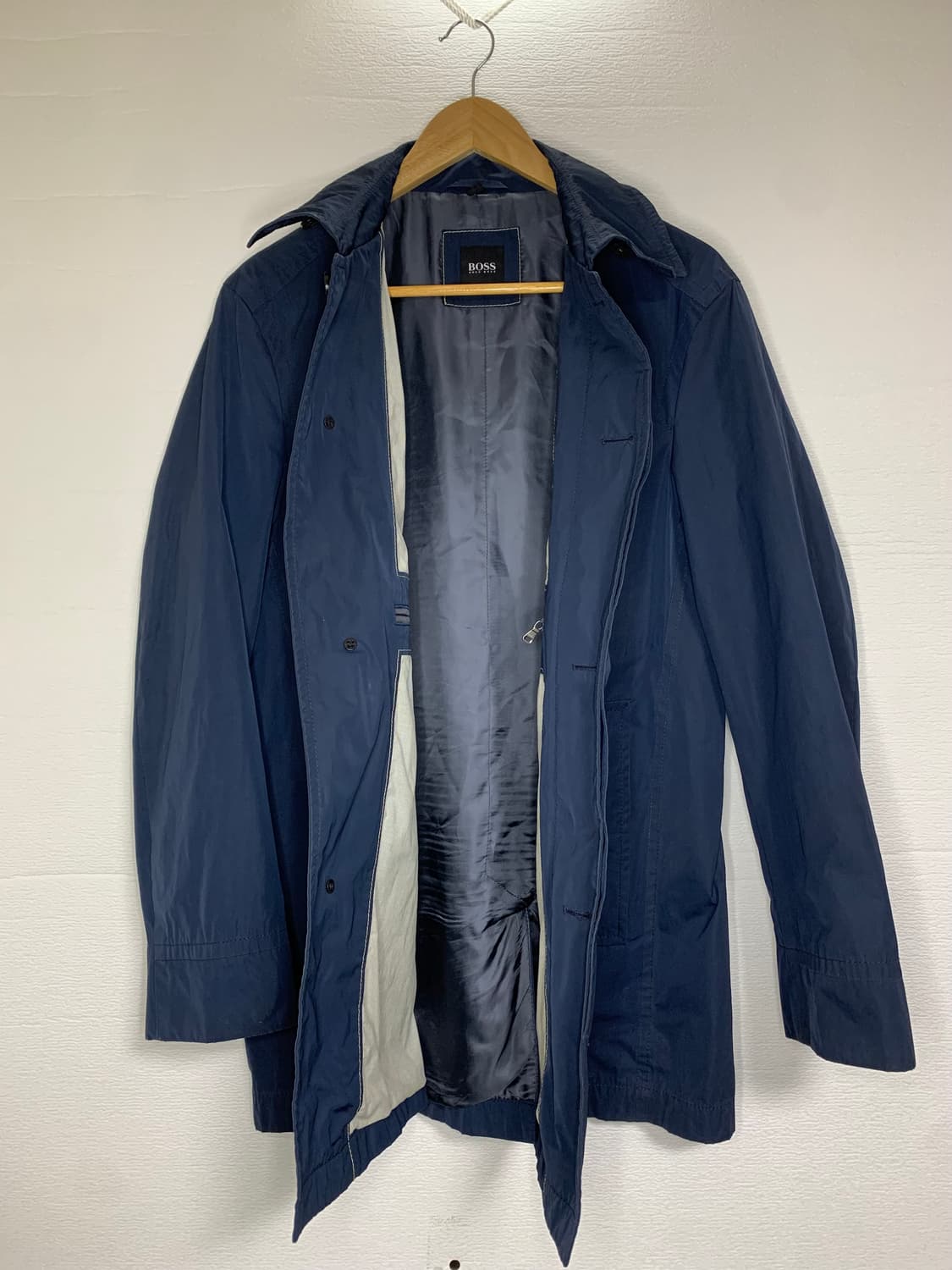 HUGO BOSS 남성 네이비  트렌치 코트 (48) 상품이미지1