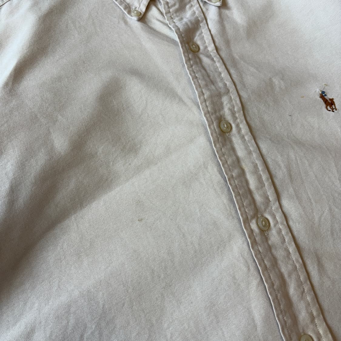 폴로 정품 아이보리 옥스포드 멀티 포니 셔츠 상품이미지4