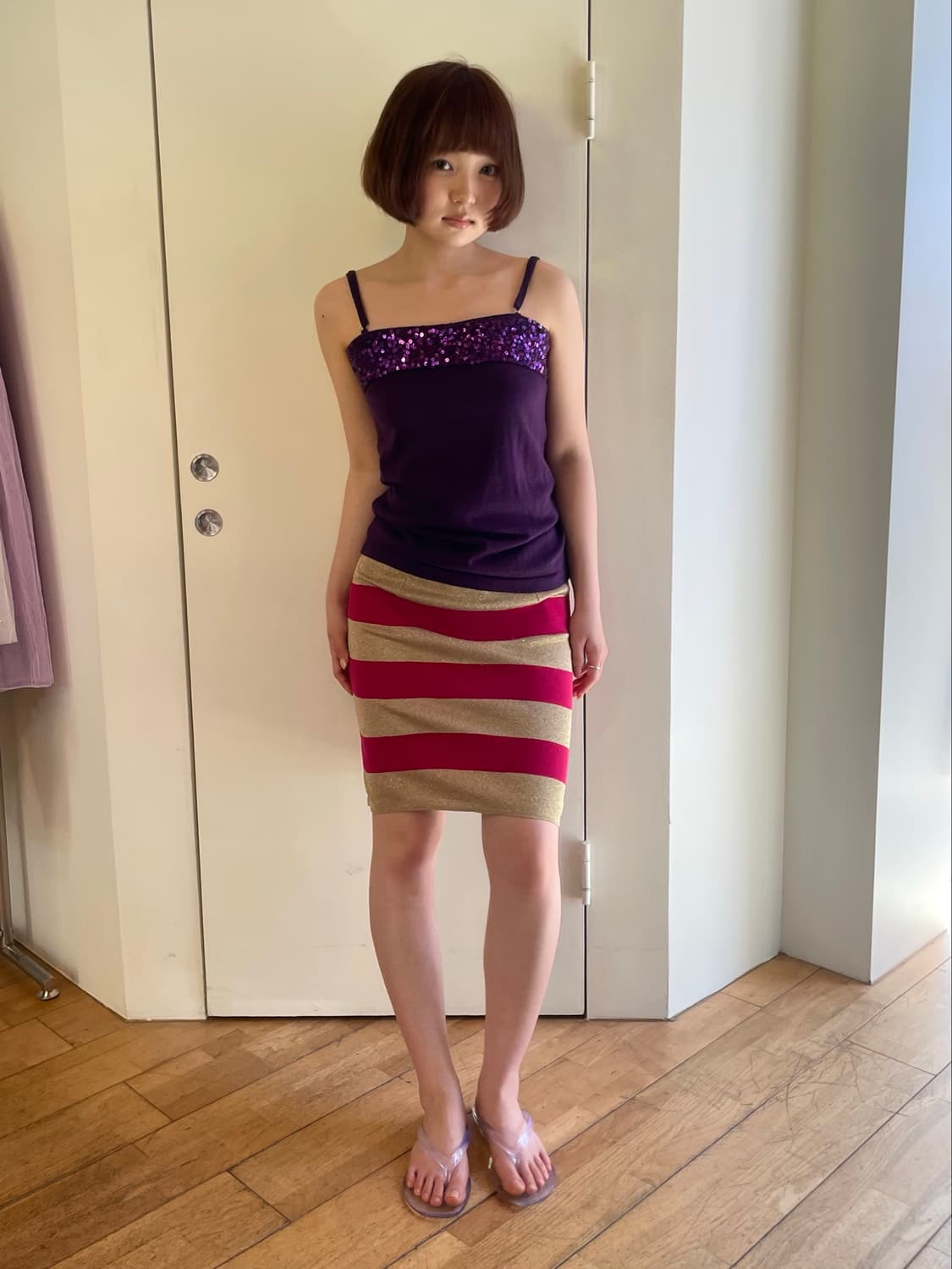 stripe midi skirt 상품이미지3
